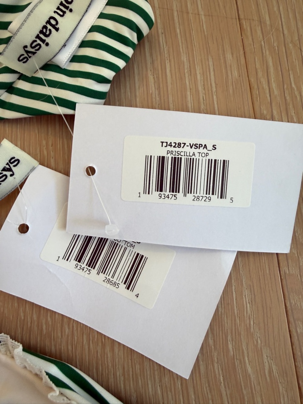 Dippin Daisy’s Sydney striped bikini set NWT size small in color Vespa - Picture 8 of 11